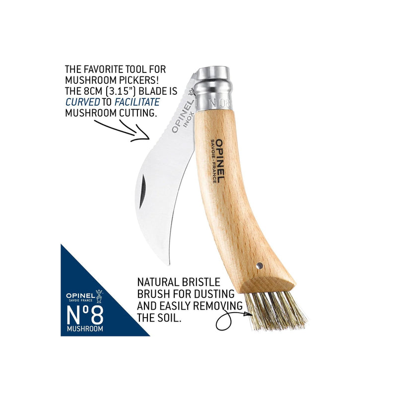 Load image into Gallery viewer, Opinel No.08 Stainless Steel Mushroom Knife