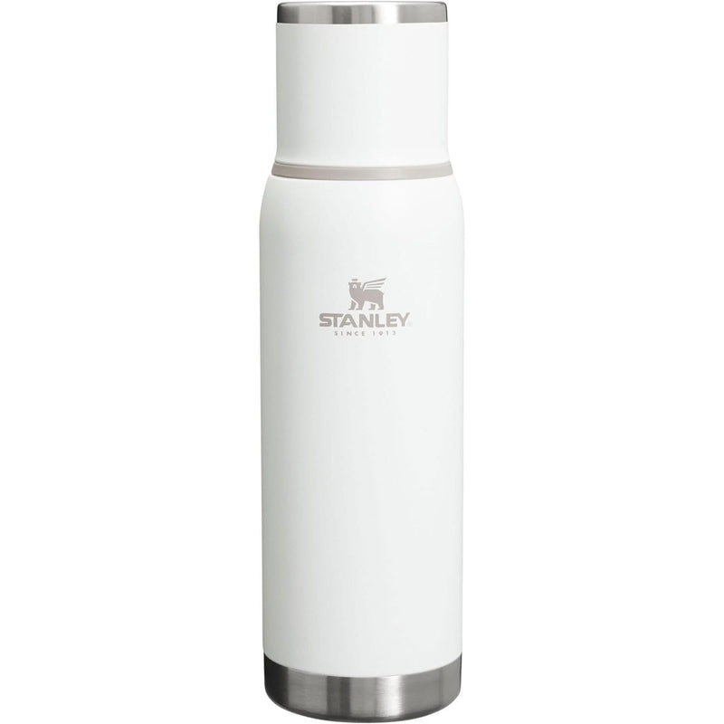 Load image into Gallery viewer, White Stanley insulated bottle on a white background
