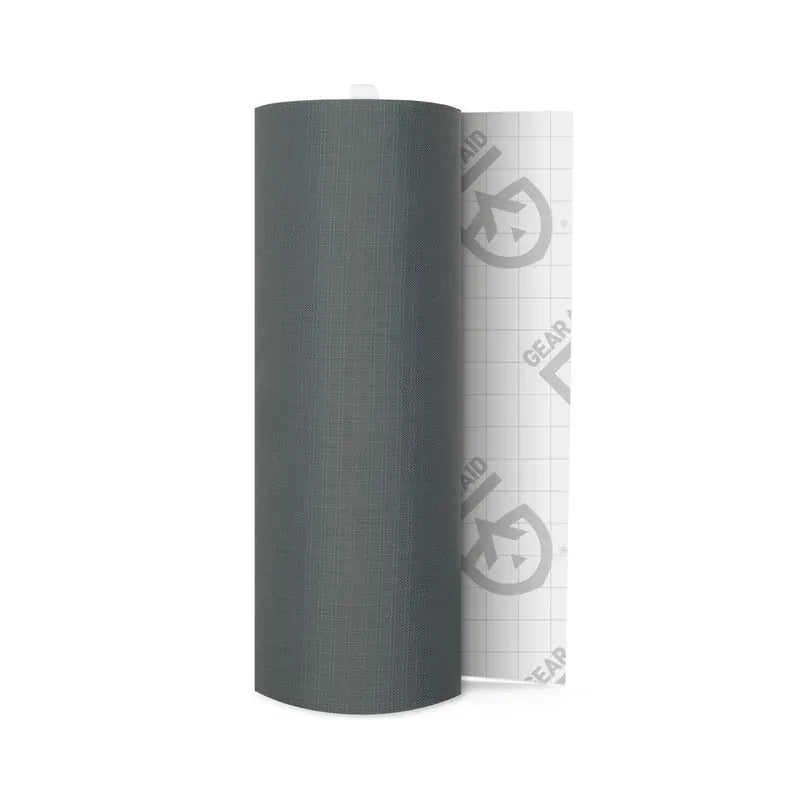 Load image into Gallery viewer, Roll of gray vinyl wrap with a branded logo on a white background