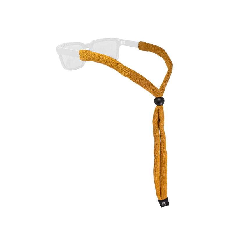 Load image into Gallery viewer, Sunglasses with a mustard yellow strap on a white background