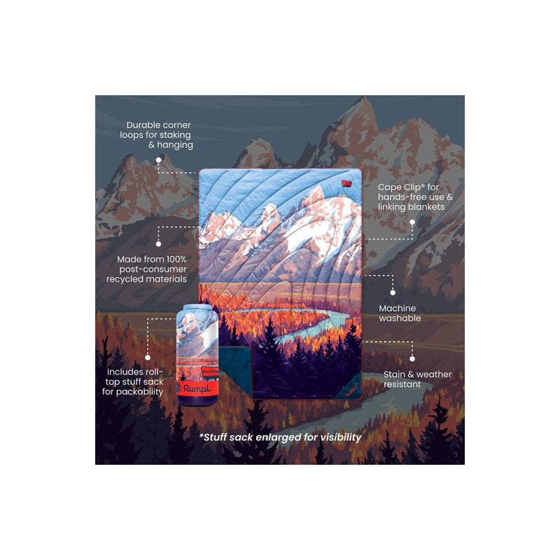 Load image into Gallery viewer, Rumpl Original Puffy Blanket- Grand Teton National Park