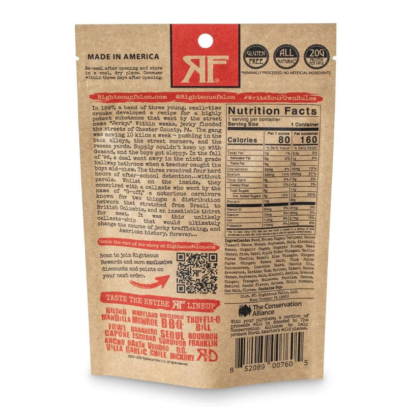 Load image into Gallery viewer, Righteous Felon Craft Teriyaki Balboa Beef Jerky