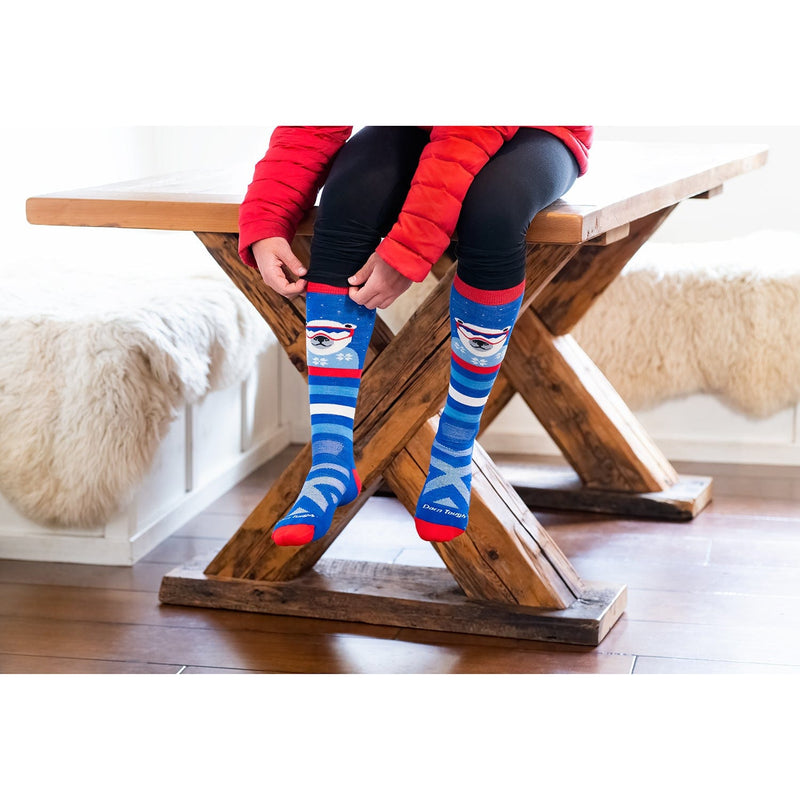 Load image into Gallery viewer, Darn Tough Polar Patroller OTC Midweight With Cushion W/ Padded Shin Kids Snow Socks