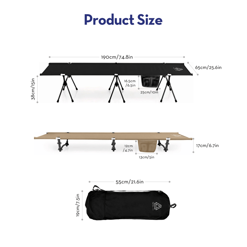 Load image into Gallery viewer, The Adventure Portable Camping Cot by YATTA