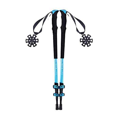 Load image into Gallery viewer, Lightweight aluminum Yatta Life Adventure Pro trekking poles with anti-slip cork and EVA grips, designed for all-terrain hiking and camping.