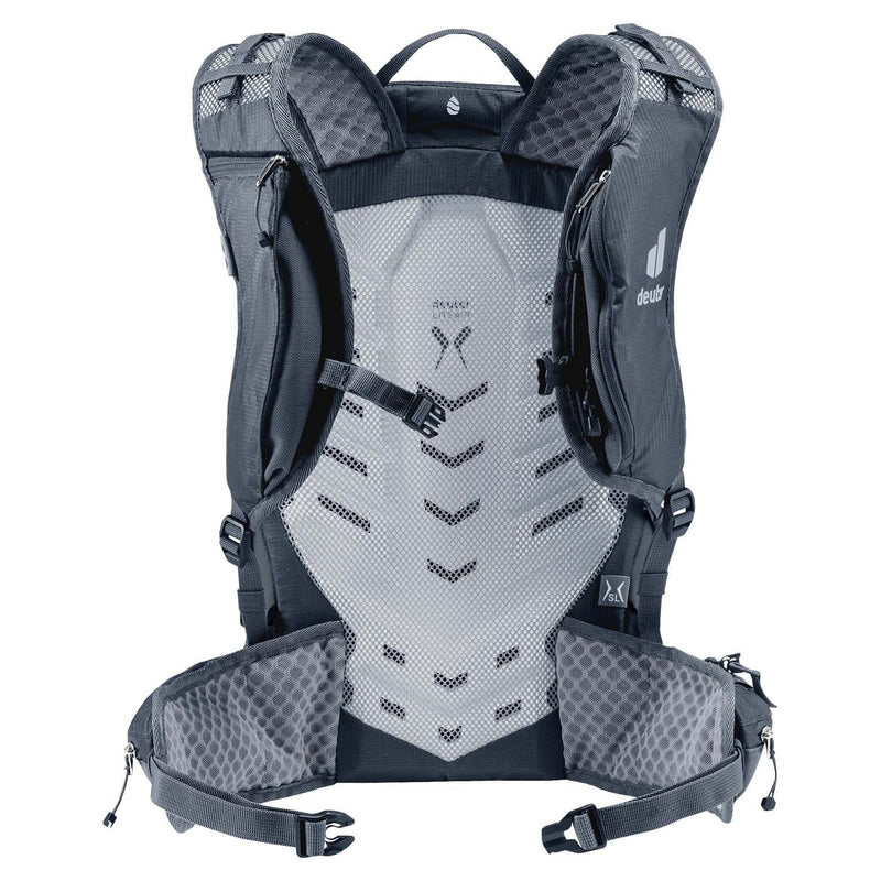Load image into Gallery viewer, Gray hiking backpack with mesh panels on a white background