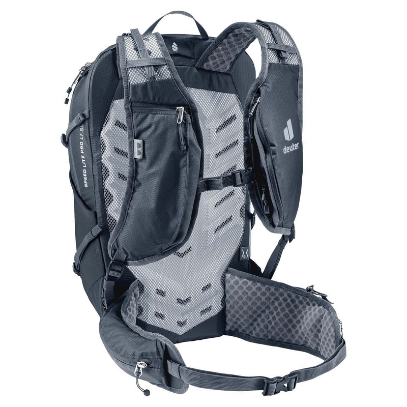 Load image into Gallery viewer, Gray hiking backpack with Deuter logo on a white background