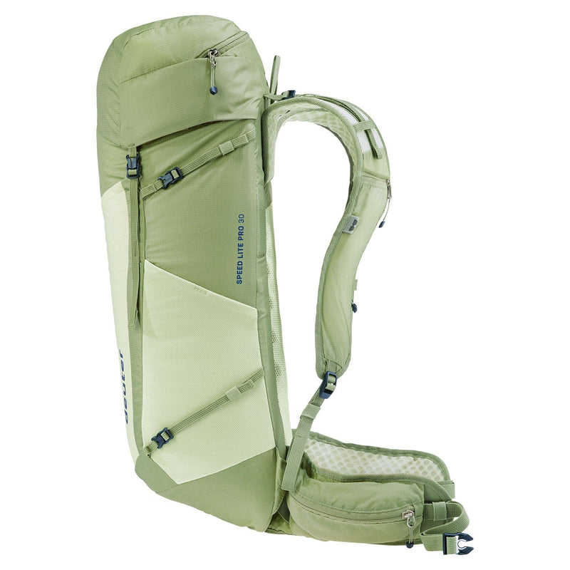 Load image into Gallery viewer, Green hiking backpack on a white background