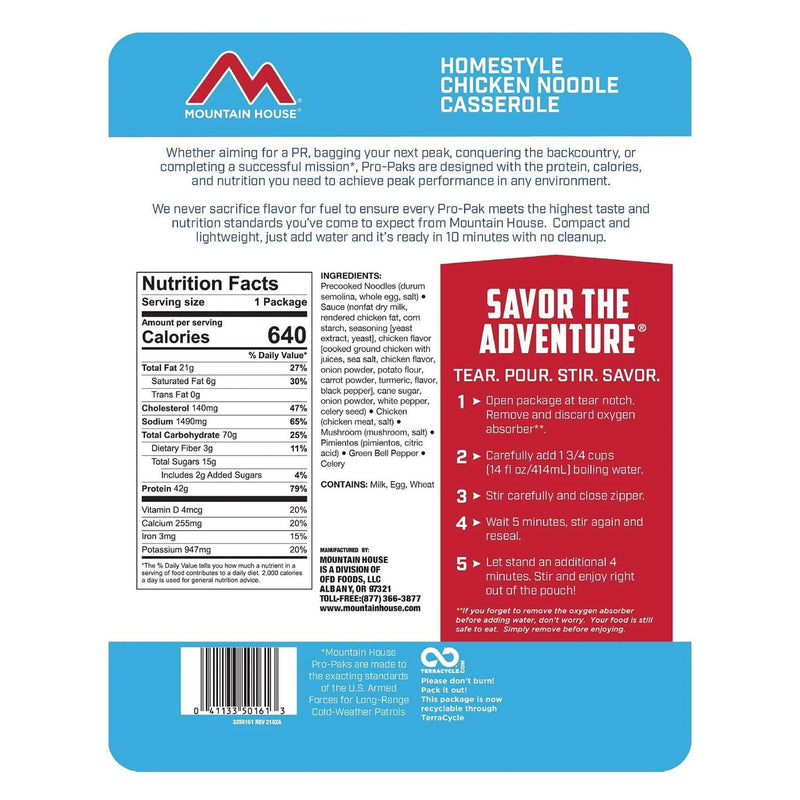 Load image into Gallery viewer, Mountain House Homestyle Chicken Noodle Casserole Pro Pak