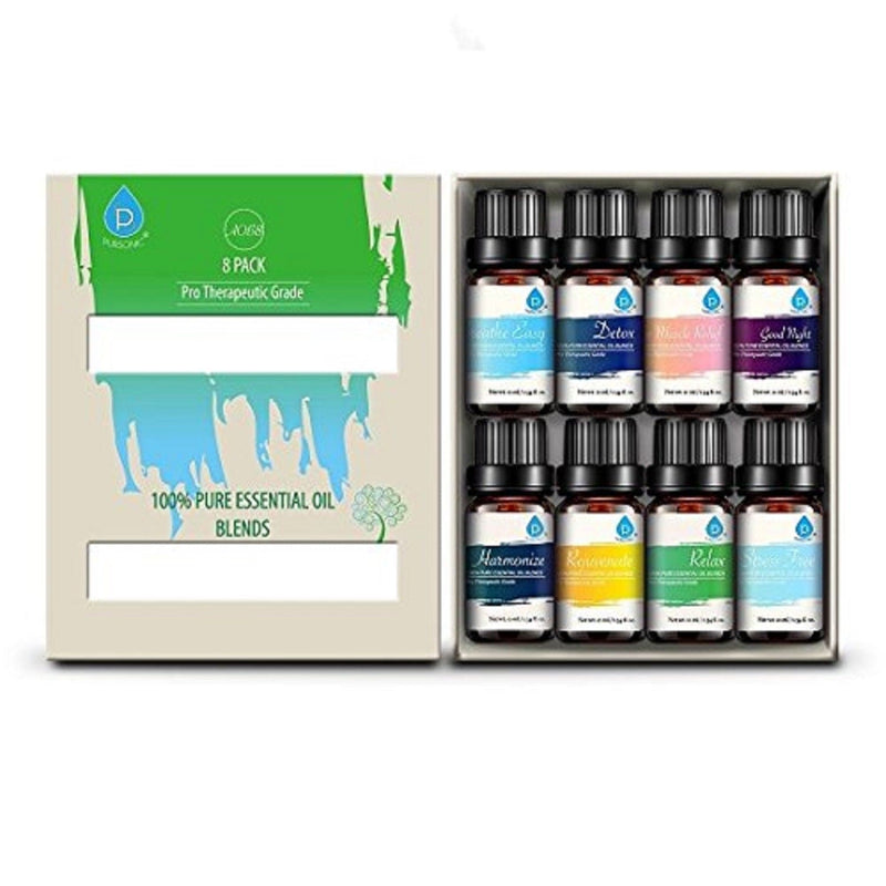 Load image into Gallery viewer, 9 Pack of 100% Pure Essential Aromatherapy Oils by Pursonic