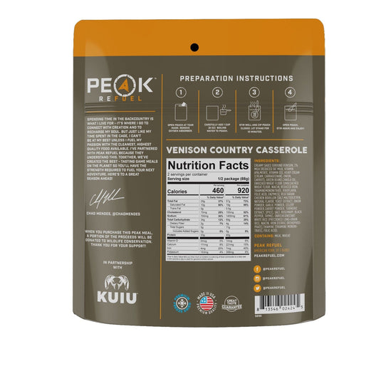 Peak Refuel Venison Country Casserole