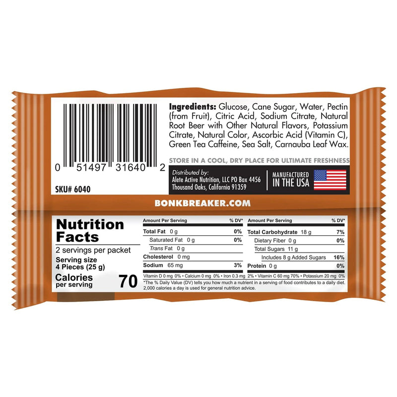 Load image into Gallery viewer, BonkBreaker Root Beer w/ Caffeine Chews