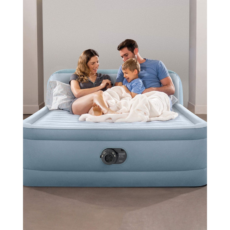 Load image into Gallery viewer, Intex Dura-Beam Ultra Queen Plush Headboard Airbed