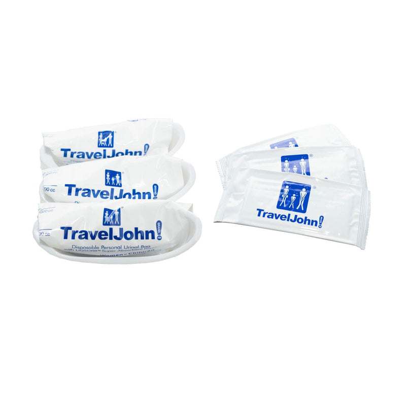 Load image into Gallery viewer, TravelJohn Resealable Disposable Urinal - 3 Pack
