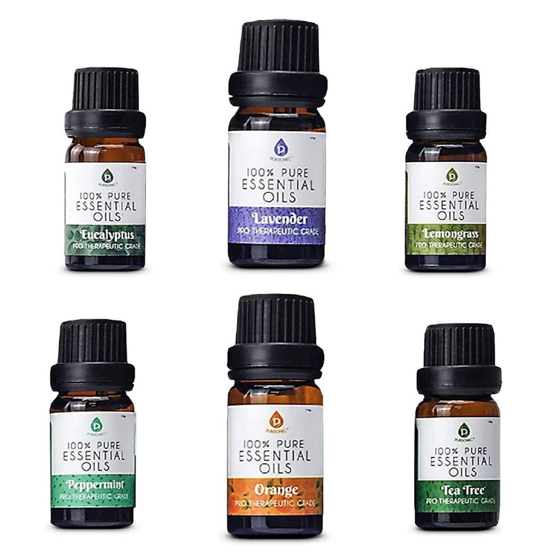 Load image into Gallery viewer, 7 Pack of 100% Pure Essential Aromatherapy Oils by Pursonic
