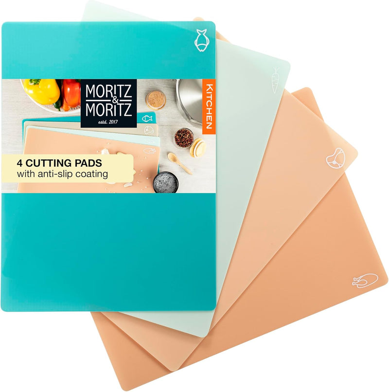 Load image into Gallery viewer, 4-Pack Kitchen Cutting Mats by Moritz & Moritz