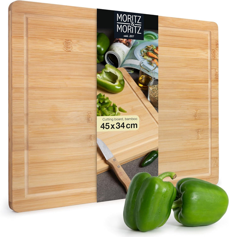 Load image into Gallery viewer, XXL Bamboo Cutting & Serving Board by Moritz & Moritz