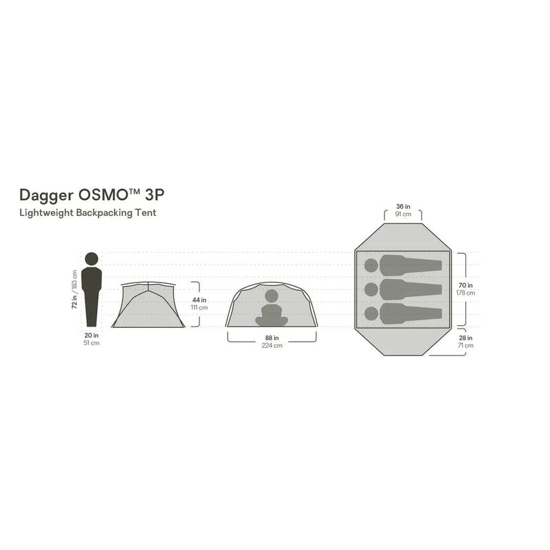 Load image into Gallery viewer, Nemo Equipment Dagger Osmo Lightweight Backpacking 3 Person Tent