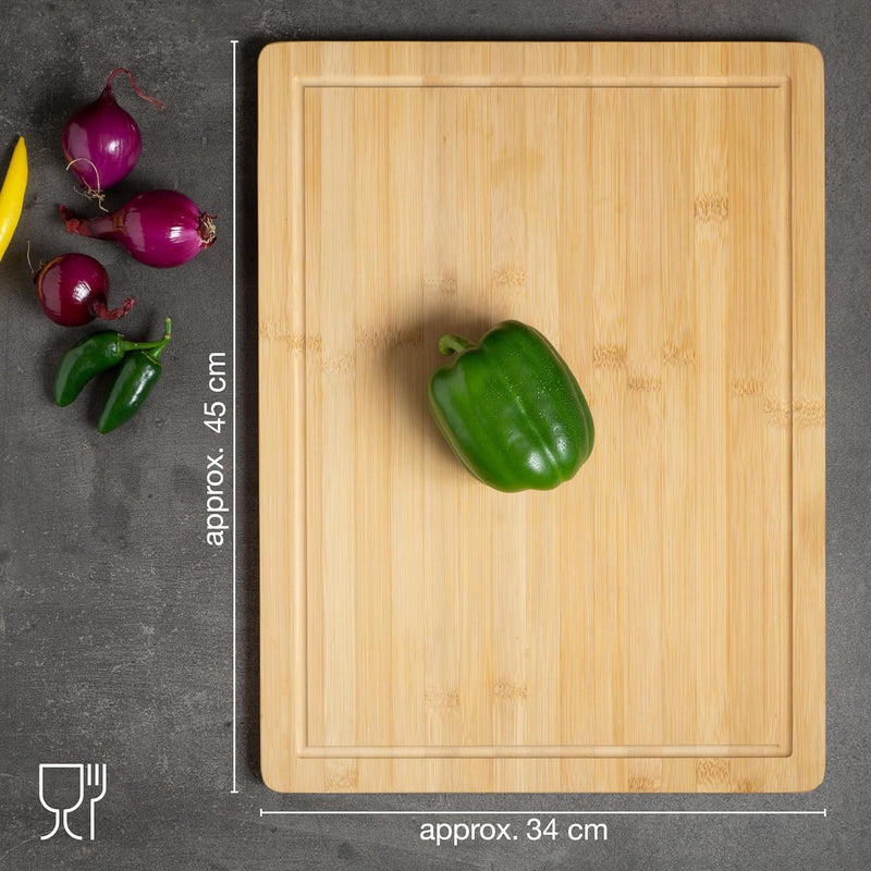Load image into Gallery viewer, XXL Bamboo Cutting & Serving Board by Moritz & Moritz