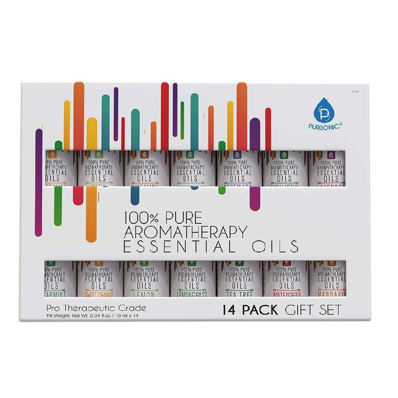 Load image into Gallery viewer, 14 Pack of 100% Pure Essential Aromatherapy Oils by Pursonic