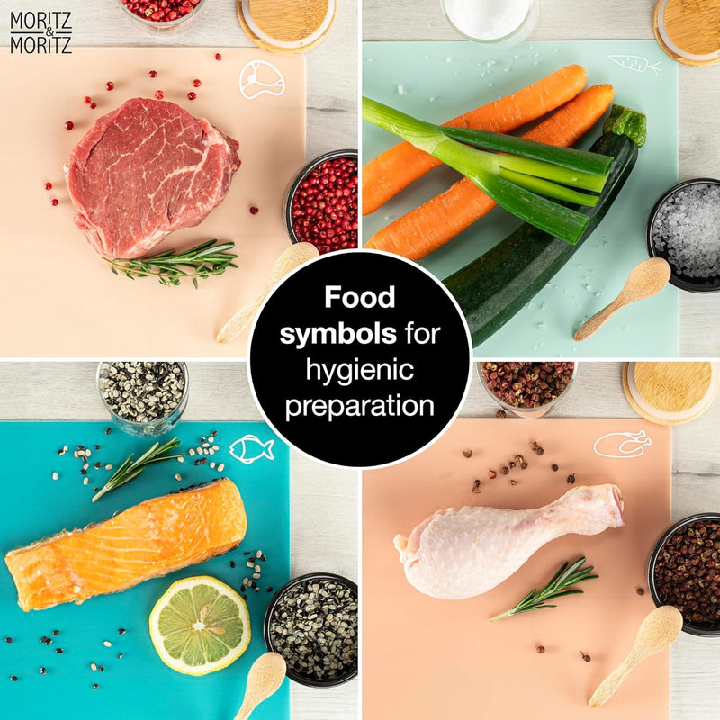 Load image into Gallery viewer, 4-Pack Kitchen Cutting Mats by Moritz & Moritz