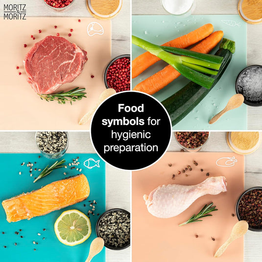 4-Pack Kitchen Cutting Mats by Moritz & Moritz