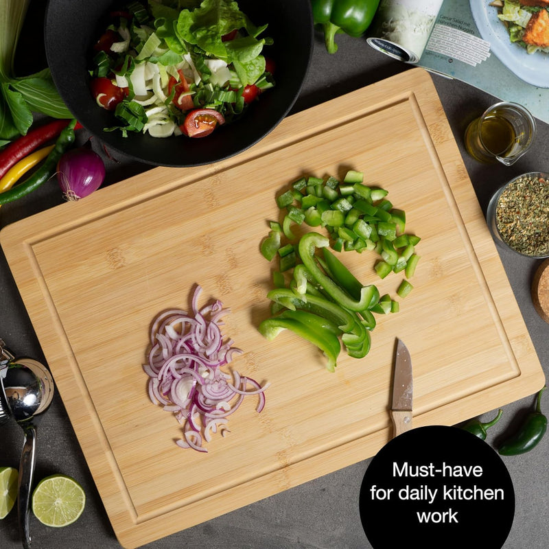 Load image into Gallery viewer, XXL Bamboo Cutting & Serving Board by Moritz & Moritz
