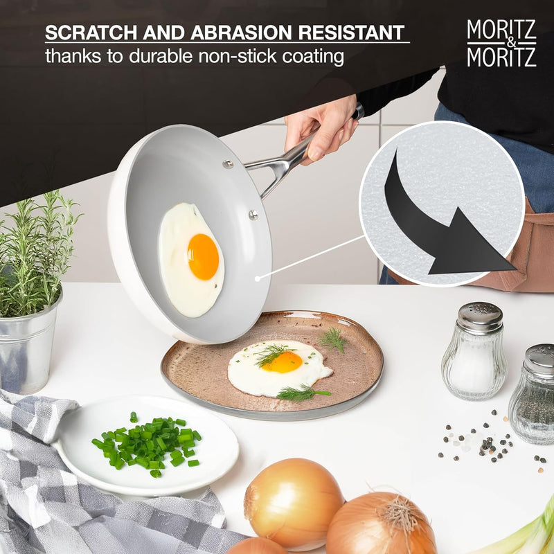 Load image into Gallery viewer, 7-Piece Cast Aluminum Pot and Pan Set with Lids by Moritz & Moritz