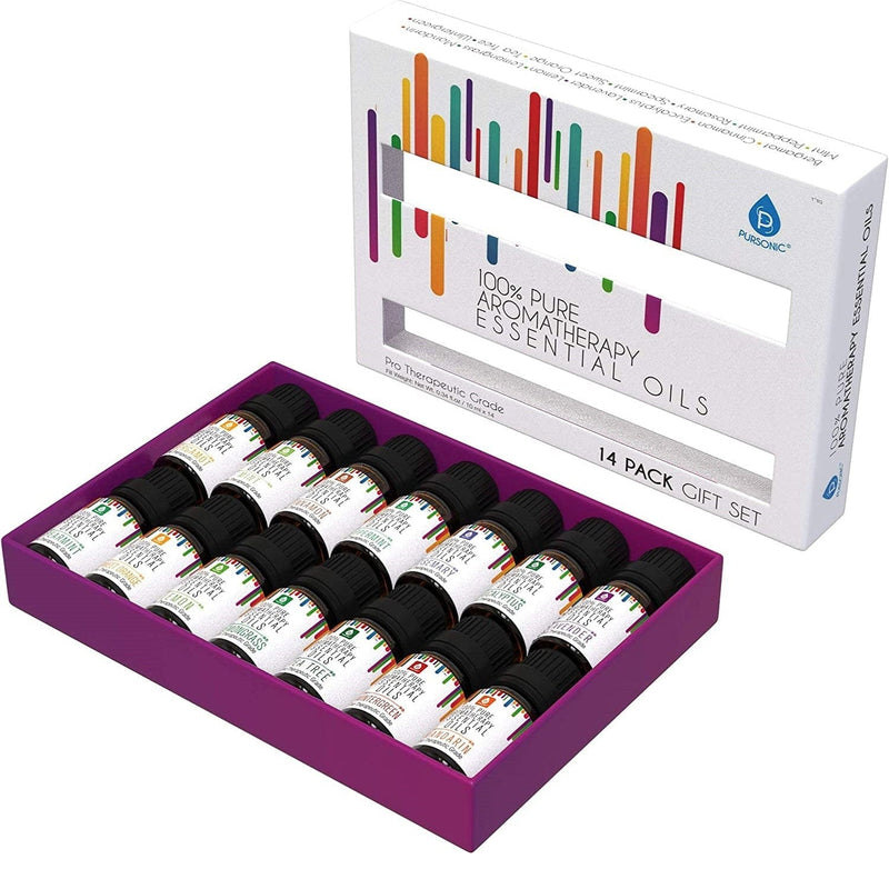 Load image into Gallery viewer, 19 Pack of 100% Pure Essential Aromatherapy Oils by Pursonic