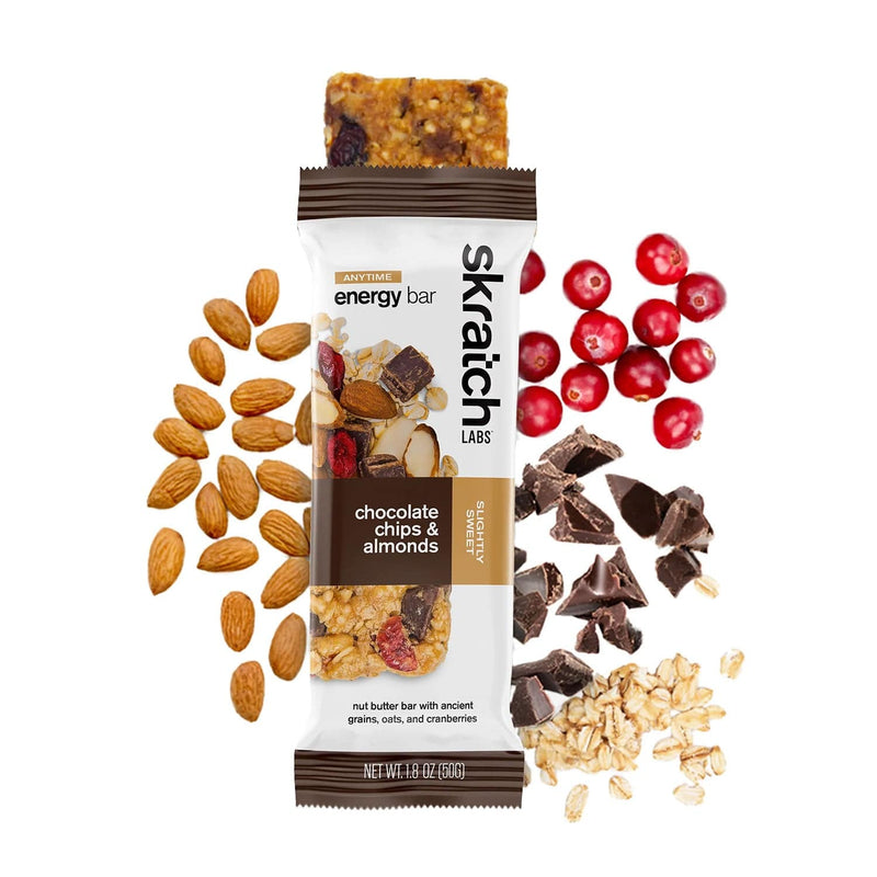 Load image into Gallery viewer, Skratch Labs Energy Bar Sport Fuel Almond Chocolate Chip Energy Bar