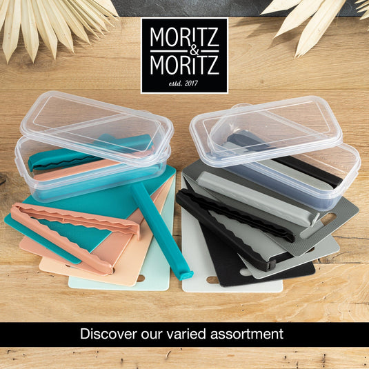 11 Large Bag Clips in Clear Box (Black) by Moritz & Moritz