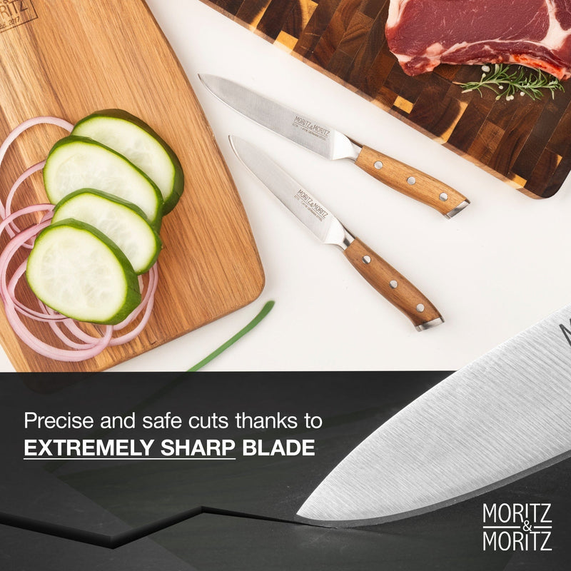 Load image into Gallery viewer, German Steel Professional Multipurpose Vegetable Knife (3.5 inches) by Moritz & Moritz