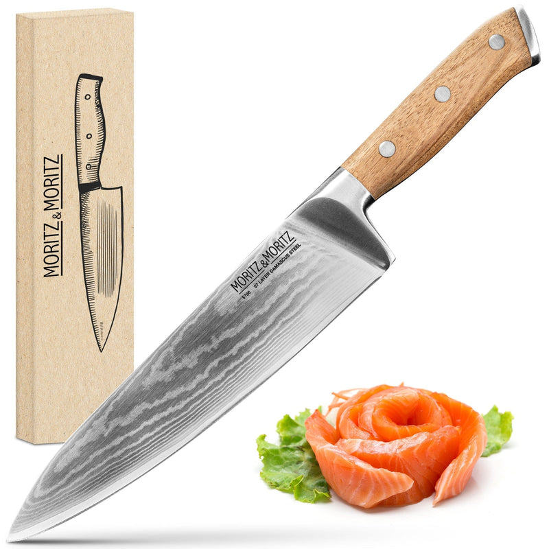 Load image into Gallery viewer, 67-Layer Damascus Steel Professional Knife (8 inches) by Moritz & Moritz