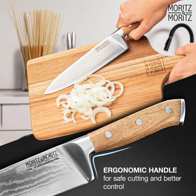 Load image into Gallery viewer, 67-Layer Damascus Steel Professional Knife (8 inches) by Moritz & Moritz