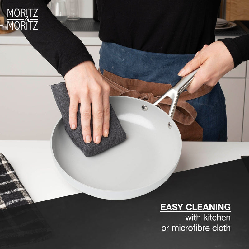 Load image into Gallery viewer, 7-Piece Cast Aluminum Pot and Pan Set with Lids by Moritz & Moritz