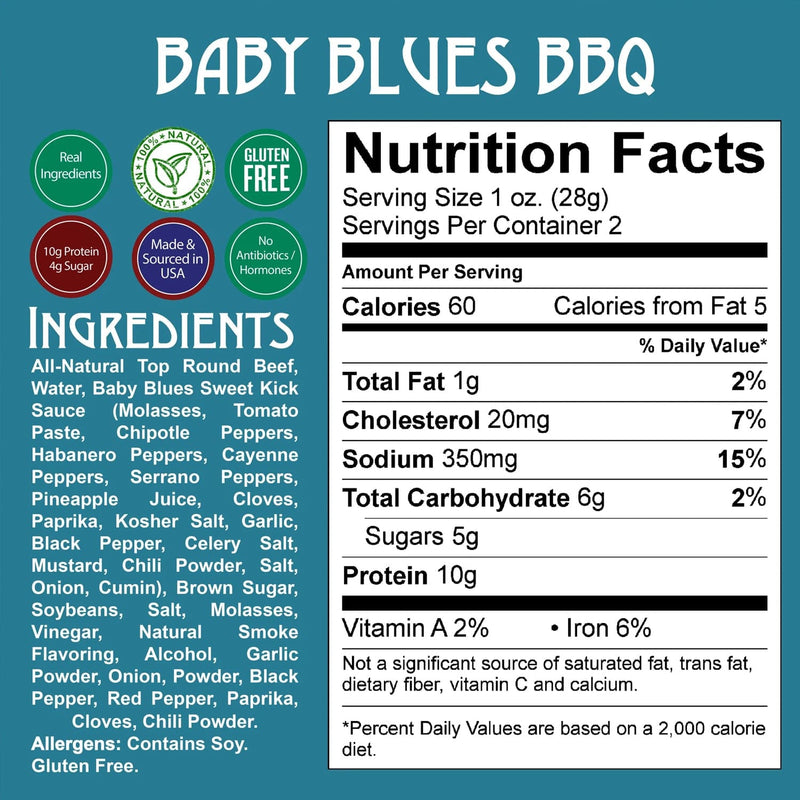 Load image into Gallery viewer, Righteous Felon Baby Blues BBQ Beef Jerky