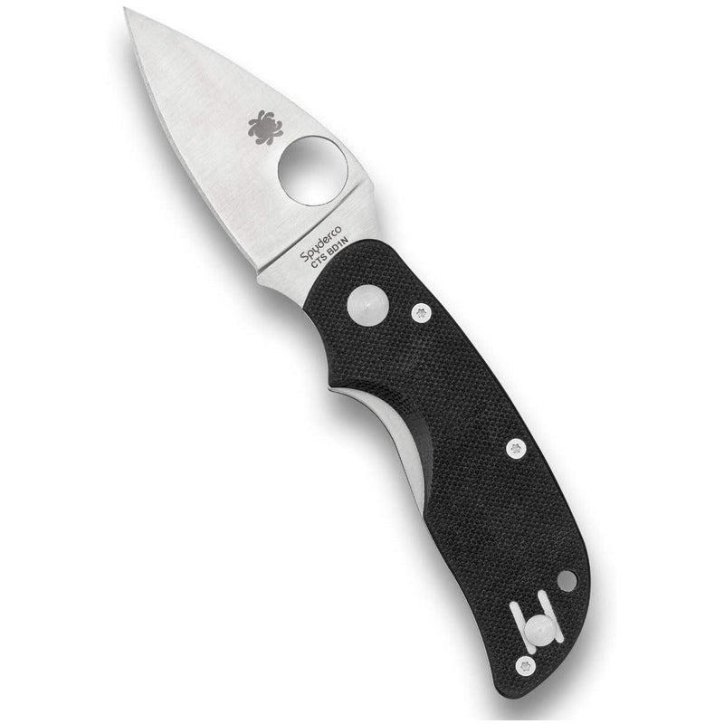 Load image into Gallery viewer, Spyderco Cat Black G-10 Plain Edge