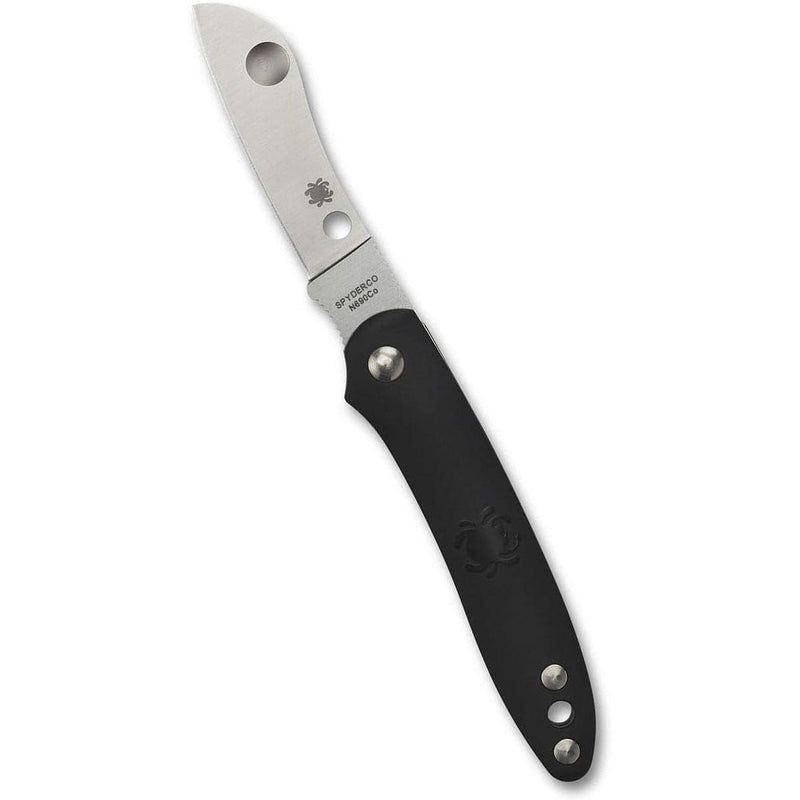 Load image into Gallery viewer, Spyderco Roadie Black Plain Edge