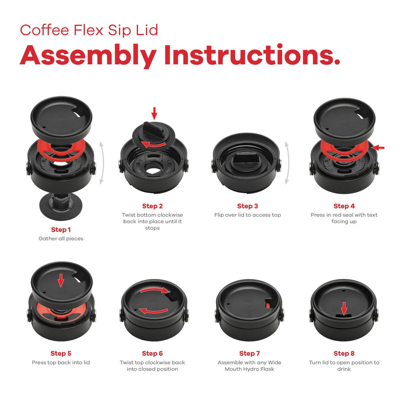 Load image into Gallery viewer, Hydro Flask Wide Mouth Flex Sip Lid