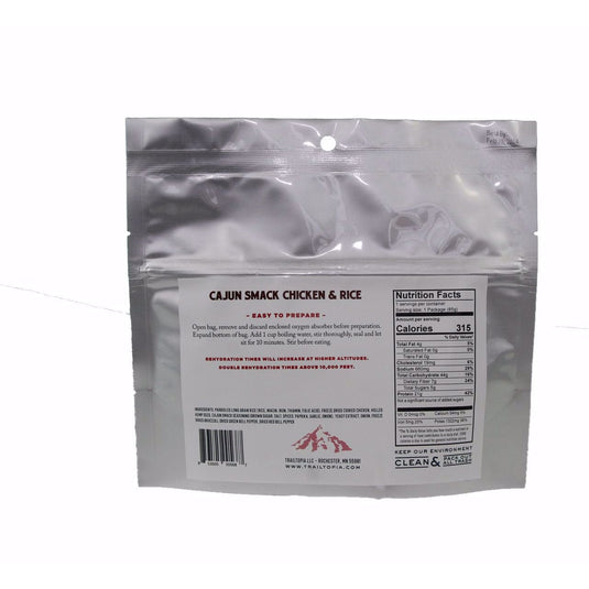 Trailtopia Adventure Food Cajun Smack Chicken & Rice - SINGLE SERVE - GF