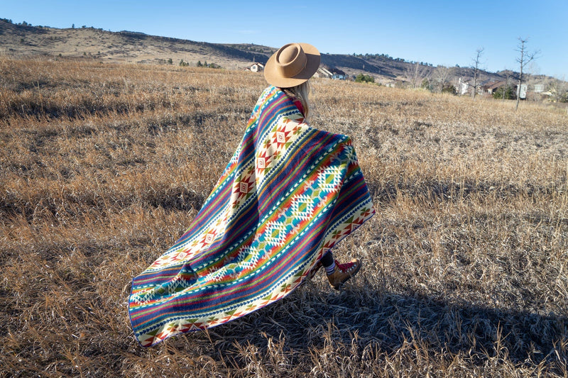 Load image into Gallery viewer, Andean Alpaca Wool Blanket - Galapagos by Alpaca Threadz
