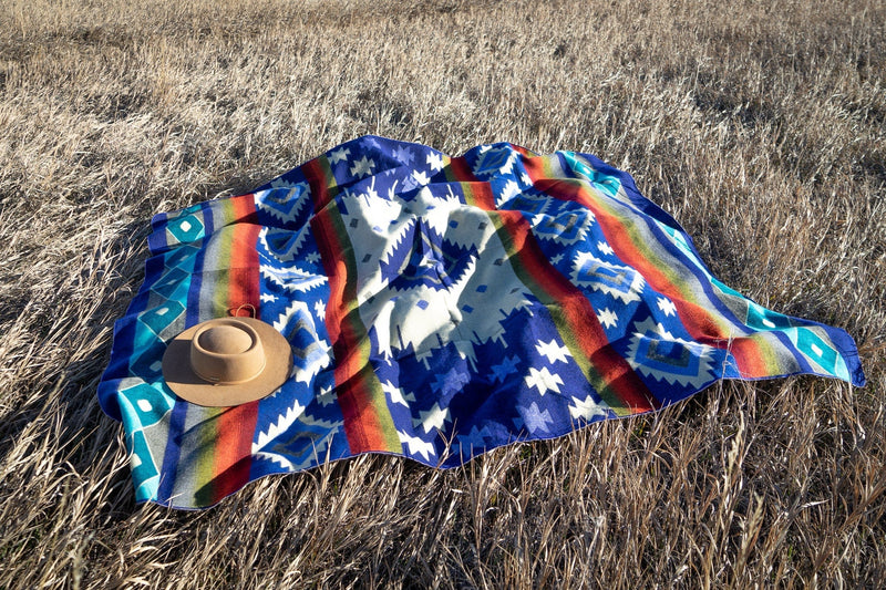 Load image into Gallery viewer, Andean Alpaca Wool Blanket - Ocean Breeze by Alpaca Threadz