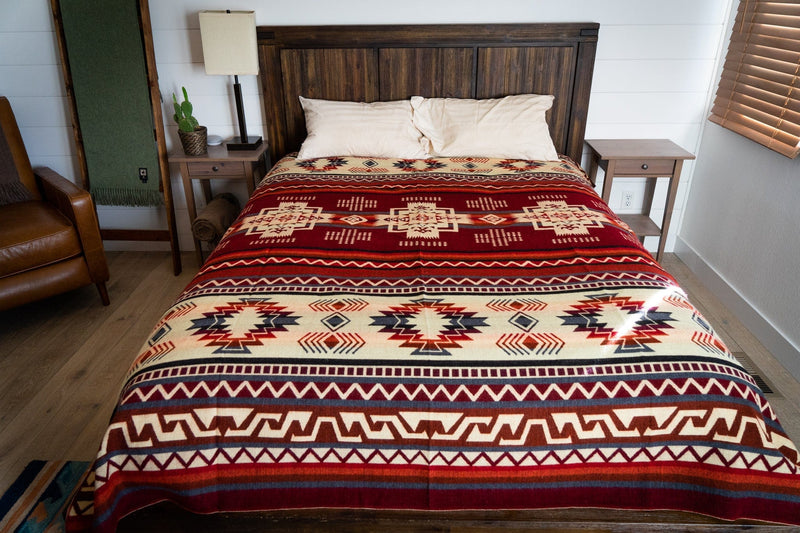 Load image into Gallery viewer, Andean Alpaca Wool Blanket - Wildfire by Alpaca Threadz