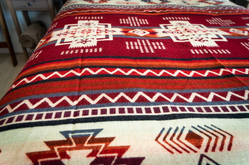 Load image into Gallery viewer, Andean Alpaca Wool Blanket - Wildfire by Alpaca Threadz