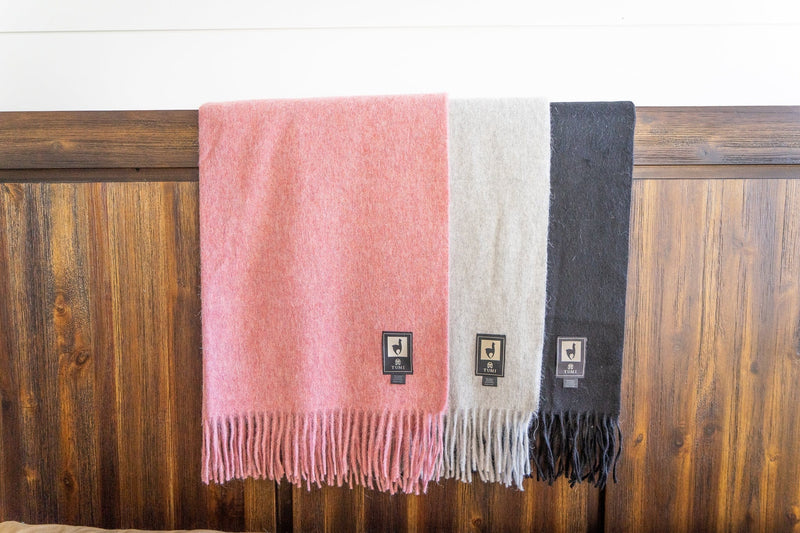 Load image into Gallery viewer, Alpaca Wool Throw Blanket - Solid Colors by Alpaca Threadz