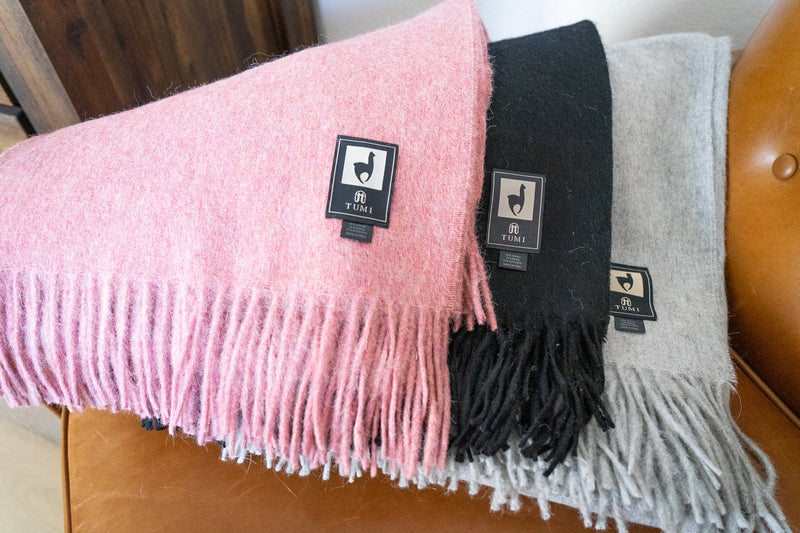 Load image into Gallery viewer, Alpaca Wool Throw Blanket - Solid Colors by Alpaca Threadz