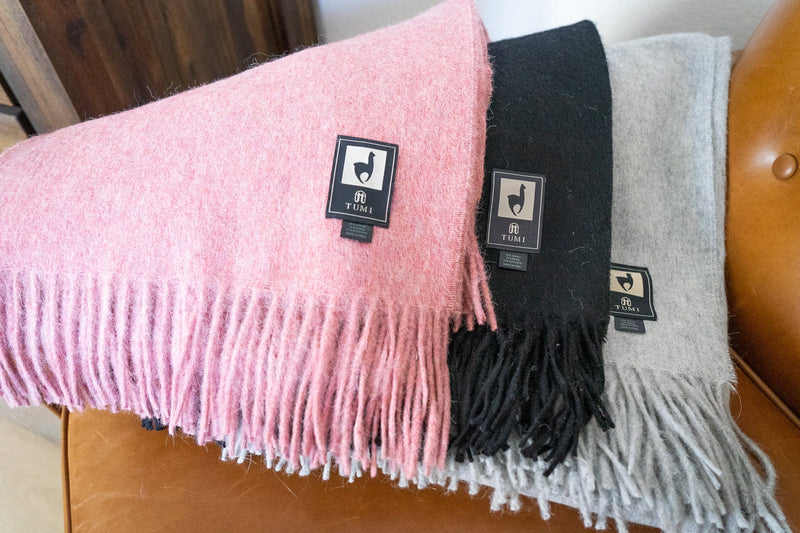 Load image into Gallery viewer, Alpaca Wool Throw Blanket - Solid Colors by Alpaca Threadz
