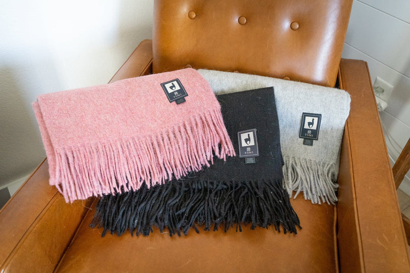 Load image into Gallery viewer, Alpaca Wool Throw Blanket - Solid Colors by Alpaca Threadz
