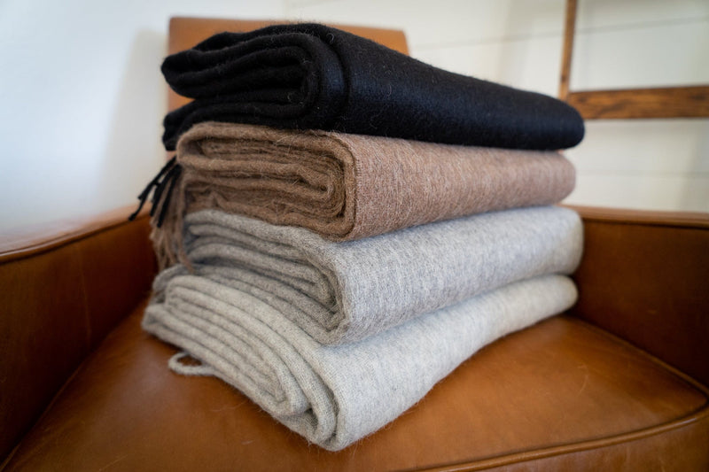 Load image into Gallery viewer, Alpaca Wool Throw Blanket - Solid Colors by Alpaca Threadz