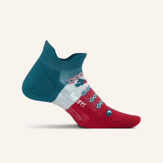 Feetures Elite Light No Show Tab Holiday Running Sock